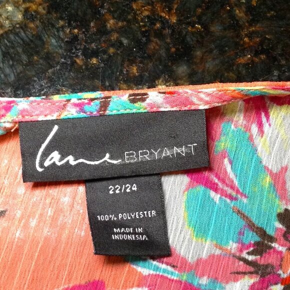 Lane Bryant 22/24 Floral off-shoulder Shrug; Unique, Eclectic Chic, Artistic top - Picture 6 of 6